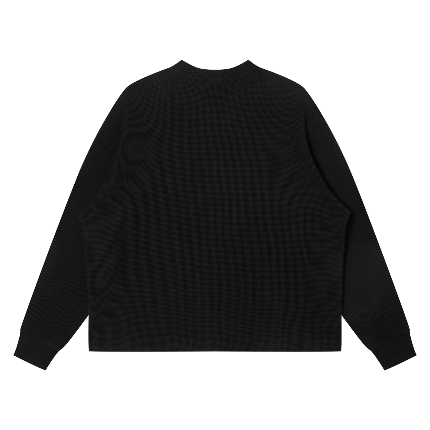 Waffle Boxy Long Sleeve Shirt