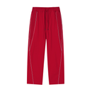 Reflective Striped Straight Leg Sweatpants