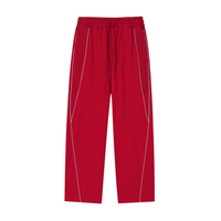 Reflective Striped Straight Leg Sweatpants
