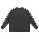 Three Striped Thick Long Sleeve Shirt