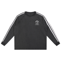 Three Striped Thick Long Sleeve Shirt