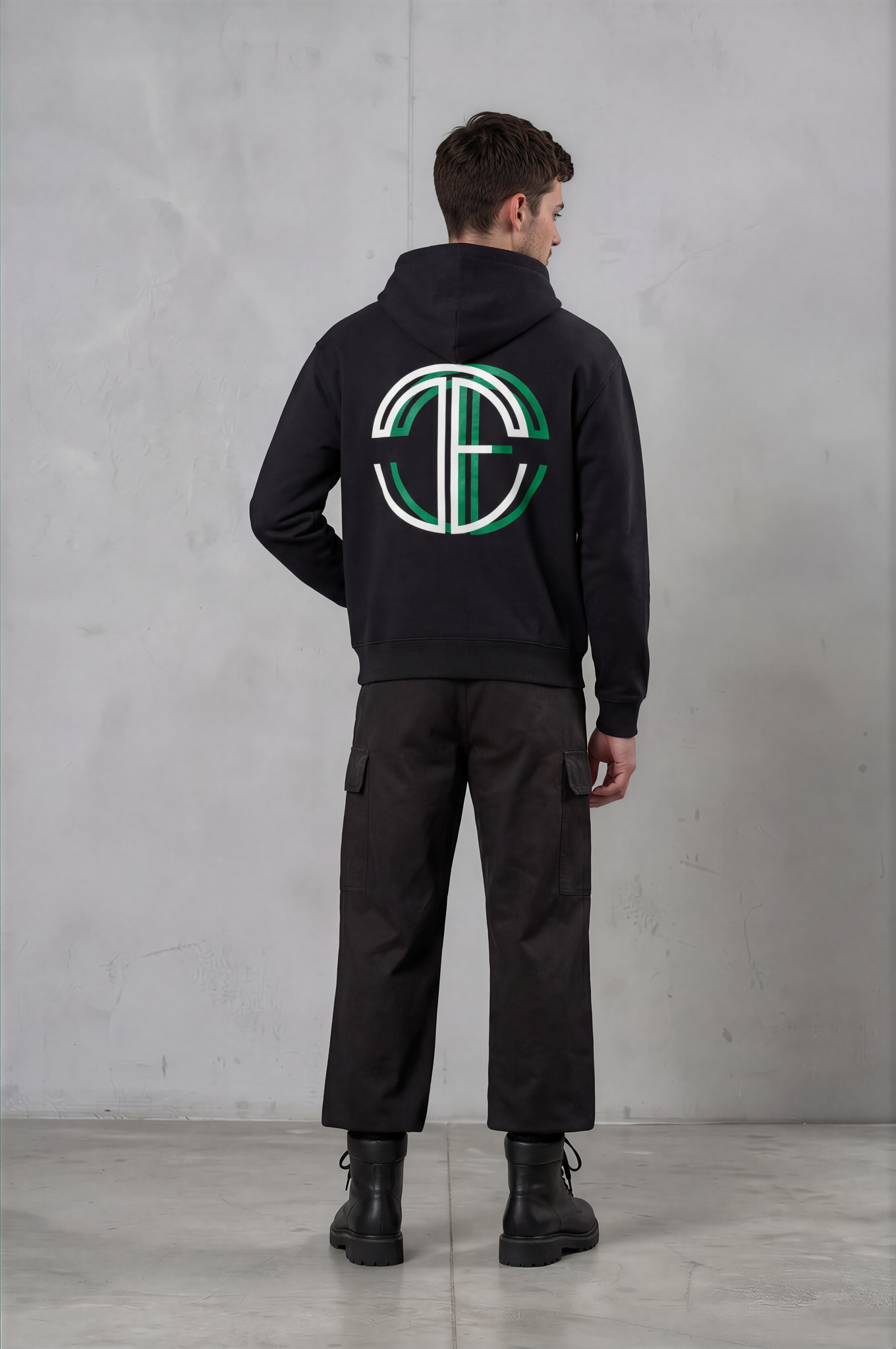 Offset Hooded Sweatshirt