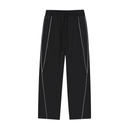 Reflective Striped Straight Leg Sweatpants