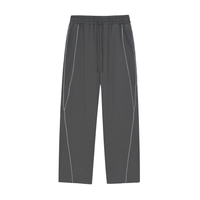 Reflective Striped Straight Leg Sweatpants