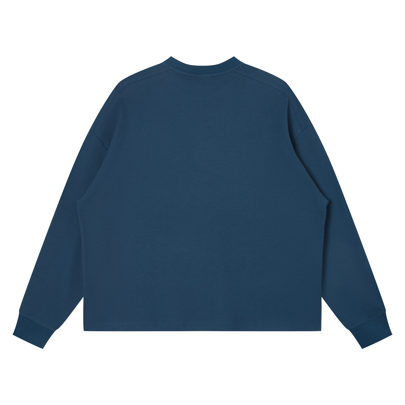 Waffle Boxy Long Sleeve Shirt
