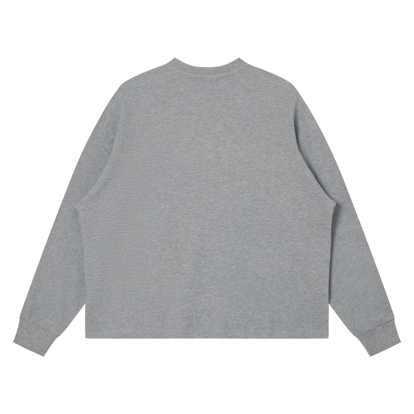 Waffle Boxy Long Sleeve Shirt
